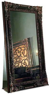 Image de Casa Padrino Miroir sur pied baroque de luxe Noir 118 x H. 214 cm -  Italy