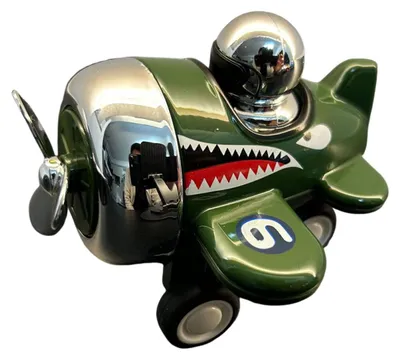 Produktbild von Mini-Spielzeugflugzeug aus Metalllegierung mit Cartoon-Motiv, Propeller-Druckmechanismus, Spielzeug für Kleinkinder, Jungen und Mädchen, pädagogisches Rückziehflugzeug-Spielzeug, Partygeschenke
