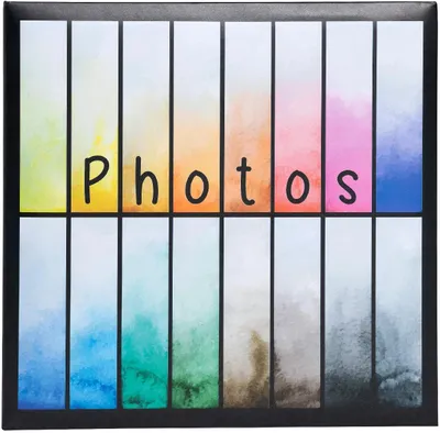 Produktbild von Exacompta Einsteckalbum Regenbogen 22,5x22 cm 200 Fotos 10x15 cm 6 Stück
