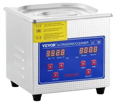 Obrázok produktu pre Ultrazvukový čistič, hlboké čistenie, užívateľsky prívetivé ovládanie, 1,3 l – 60 W