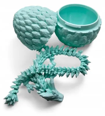 Produktbild von MORANQ Drache mit Ei Figur 32 cm Mintfarben Fantasy