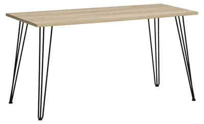 Schreibtisch Emmik, Weißeiche-Dekor, 138 x 60 x 73,7 cm