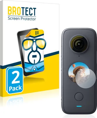 Produktbild von 2x Für Insta360 One X2 Schutzfolie BROTECT Displayschutz Display Schutz Folie Klar Transparent