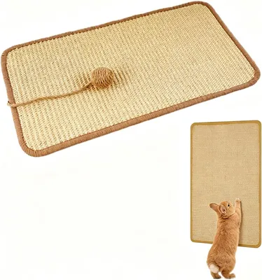 Produktbild von Kratzmatte, natürliches Sisal, 20 x 40 cm, für Kaninchen