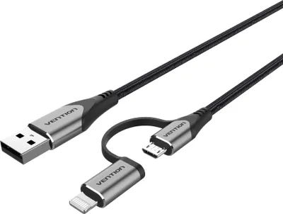 Produktbild von Vention MFi USB 2.0 auf 2-in-1 Micro USB