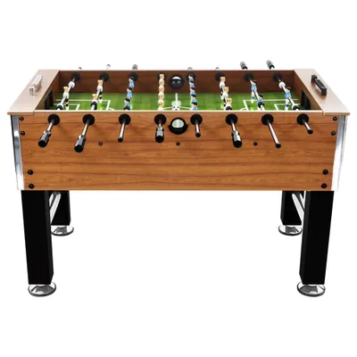 Produktbild von vidaXL Kickertisch Stahl 60 kg 140x74,5x87,5 cm Hellbraun und Schwarz