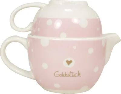 Produktbild von Teekanne,Tasse mit Golddruck "Goldstück"