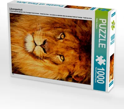 Produktbild von Calvendo Löwenportrait 1000 Teile Puzzle hoch 480x640mm, Hultsch Heike; 7304391