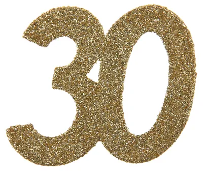 Produktbild von 6 Glitter-Konfetti Streudeko 30 gold