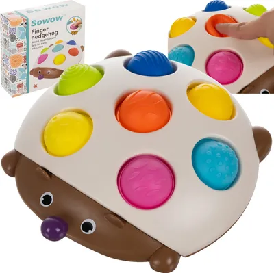 Produktbild von Igel Pop It Sensorisches Babyspielzeug ab 18 Monaten Anti-Stress-Spielzeug für Zuhause und Unterwegs 24760