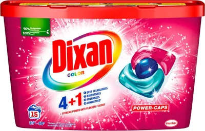 Produktbild von Dixan - Waschkapseln - Für Buntwäsche - 15 Wäschen - 1 Stück