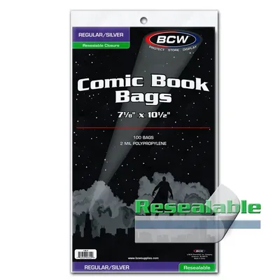Produktbild von BCW BCW Resealable Silver Comic Bags (100 St.)
