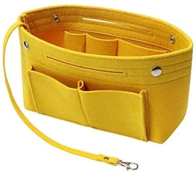 Immagine prodotto di Organizer per borsa con portachiavi, 8 colori, giallo, grande