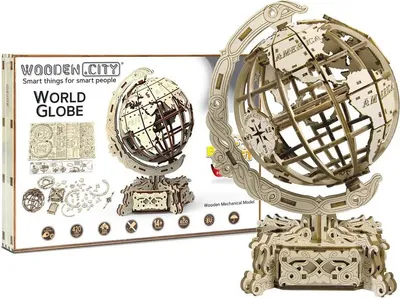 Produktbild von WOODEN.CITY World Globe, 321 Stück(e), Globus