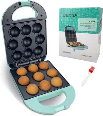 Productafbeelding van Cakepop Maker - Cupcake Maker - Kinderfeestjes Bakken - Antiaanbaklaag - 120 Volt - Zwart