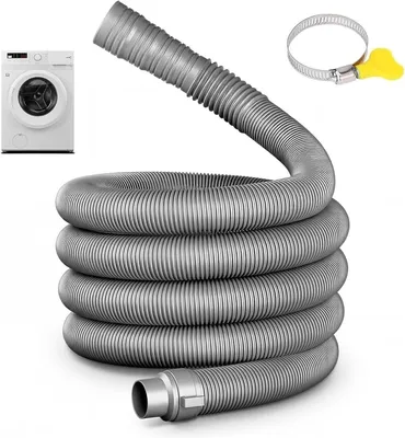 Produktbild von Faltbarer Abwasserschlauch, flexibel, 4 m, 32-42 mm, für Wohnwagen und Waschmaschine