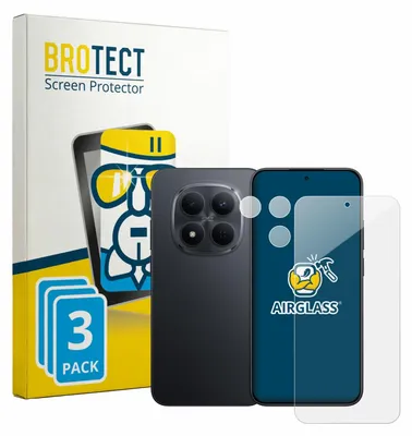 Produktbild von 3x BROTECT Schutzglas für Xiaomi Redmi Note 15 Pro 5G (Display+Kamera) Schutzfolie Panzer Folie Glas Display Schutz klar