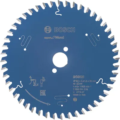Image de Bosch 2608644018 Bosch Kreissägeblatt EX WO H 160x20-48