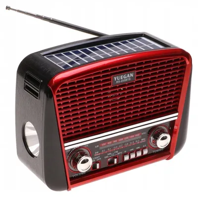 Zdjęcie produktu dla Radio RETRO Przenośne SOLARNE Głośnik Latarka MP3 USB Solar BLUETOOTH 1430