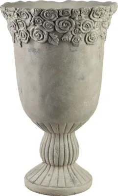 Produktbild von Vase Keramikgips Sidi Kielich 31x31x49 cm Rohgrau 1 Stück