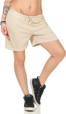 Produktbild von Damen Sommer Freizeit Shorts kurze Hose Hotpants locker; Beige-Hell S