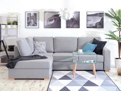 Zdjęcie produktu dla Sofa narożna OMARA - szara