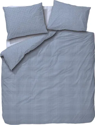 Produktbild von Town & Country Gingham Bettbezug - 140 x 220 cm - Old Blue | Zubehör Jugendzimmer