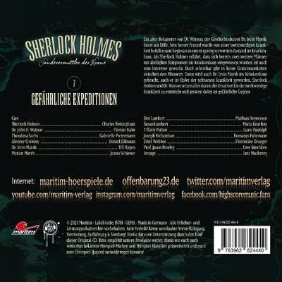 Produktbild von Sherlock Holmes - Gefährliche Expeditionen, 1 Audio-CD
