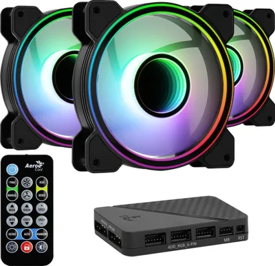 Image de Aerocool ACF3-MR10227.11 Lüfter AeroCool Mirage 12 ARGB 120x120x25mm 3erPack