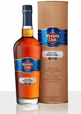 Immagine prodotto di Havana Club Selección de Maestros Triple Barrel Aged Rum in confezione regalo Cuba | 45 % vol | 0,7 l