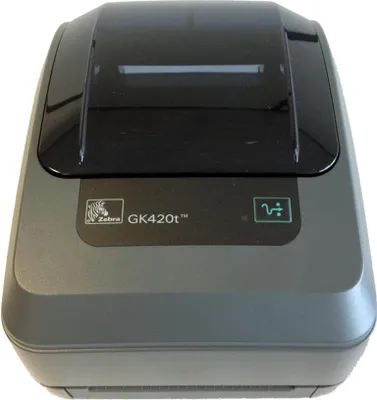 Image de Zebra GK420t Imprimante thermique directe/à transfert thermique - monochrome - de bureau - impression d'étiquettes - 127 mm/s mono - résolution d'impression 203 ppp - USB