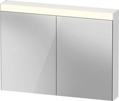 Image de Duravit lumière et miroirs Best armoire de toilette avec éclairage, 2 portes miroir, 1010x760x148mm, LM7842000002