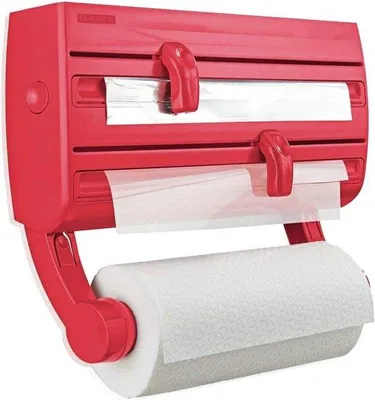 Produktbild von Famanu Folienhalter mit Schneidefunktion - Rot