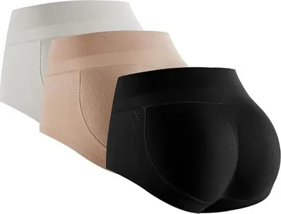 Immagine prodotto di 3 PCS Push Up Butt Ladies, Butt Lifter Padded Panties Seamless Pushup Underwear Briefs, Butt Lifter Butt Push Up, Hip Enhancer Shapewear Girdle Pants