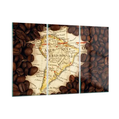 Produktbild von Bilder auf glas - Südamerika Samen Kaffee - 105x70cm - Glasbilder - Wandbilder - Kunstdruck - zum Aufhängen bereit - Wanddekoration aus Glas - Glas Bilder - Wandbild auf Glas - GCE105x70-2198