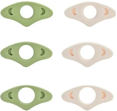 Obrázek produktu pro Sada 6 silikonových záložek, záložky do knih, doplňky pro milovníky knih, dárek pro učitele, žáky, knihomoly, čtenáře, milovníky literatury (2,49 cm)