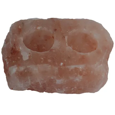 Imagen del producto de Portavelas de sal natural - 2 agujeros