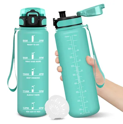 Produktbild von 1000 ml Wasserflasche, BPA-frei, mit auslaufsicherem Verschluss