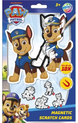 Produktbild von Paw Patrol Team Scratch-Kratzbilder-Set mit Magnet