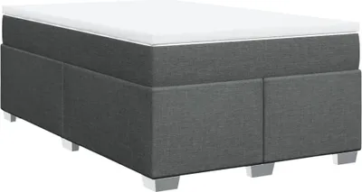 Immagine prodotto di vidaXL Letto a molle con materasso grigio scuro 120x190 cm in tessuto