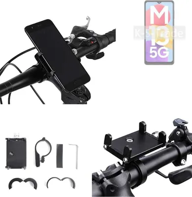 Produktbild von K-S-Trade Handyhalterung für das Fahrrad kompatibel mit Samsung Galaxy M13 5G Halter Lenkstange Fahrradhalterung Motorrad Bike Mount Befestigung
