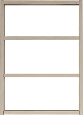 Image de Krosa - Étagère, 43x9x60h cm Chêne Brun, 3 Étagères