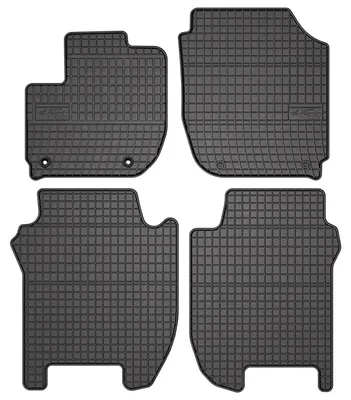 Produktbild von Gummi-Fußmatten für Honda Jazz IV 2015-2020 (Schrägheck) – 4-tlg, Schwarz, passgenau – Wielganizator SolidPRO