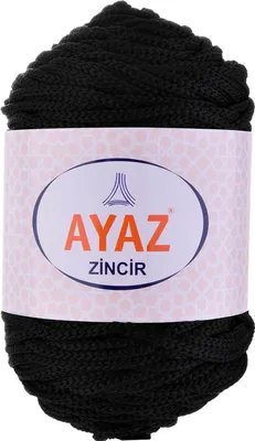 Produktbild von 500g Strickgarn ZINCIR Strickwolle Häkelgarn Makramegarn, Farbwahl, Farbe:1217 schwarz