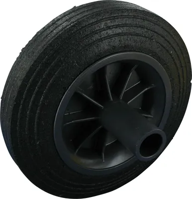 Produktbild von MGB Rad Mülltonnenrad Endrad NasenRad 200mm Vollgummi Gleitlager