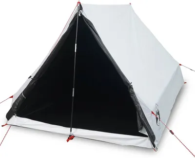 Produktbild von vidaXL Camping-Keilzelt 2 Personen Weiß Verdunkelt Wasserdicht