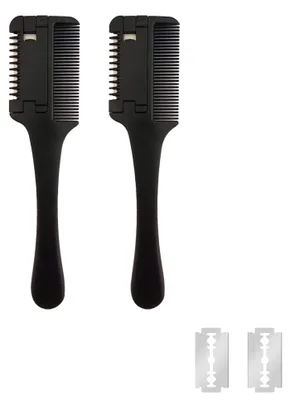 Obrázek produktu pro Stříhací hřebeny pro zastřihávače – 2 kusy, vhodné pro úpravu vlasů