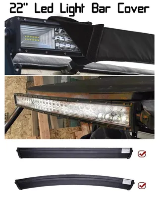 Zdjęcie produktu dla Uniwersalny pokrowiec ochronny na listwę LED, 56 cm (22 cale), czarny