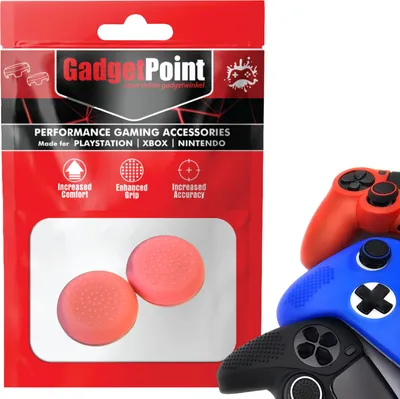 Produktbild von Thumbgrips - Thumb Grips voor PlayStation, PS5, Xbox X/S, One & Switch Pro Controller - Gaming Thumbgrips - Performance Anti-Slip Thumbsticks - Bescherming Accessoires - Thumbs Stippen - Roze -