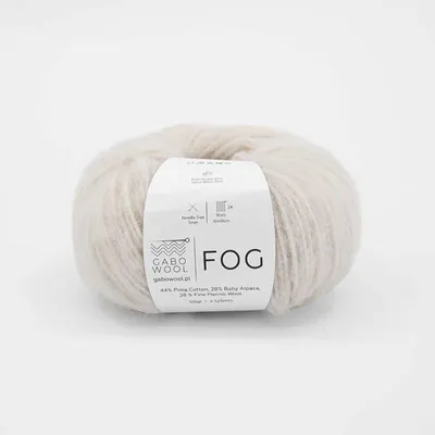 Obrázek produktu pro Gabo Wool Fog 6930: Prodyšná vlna alpaka/merino, krémově bílá, 50 g